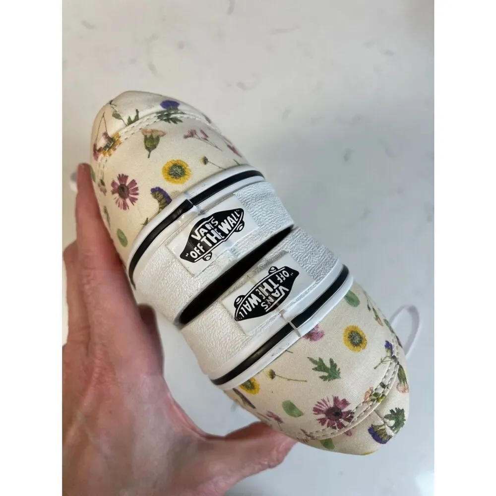 Vans Doheny 'Pressed Floral - Classic White' Women’s Size 6.5 Worn 2-3 Times
